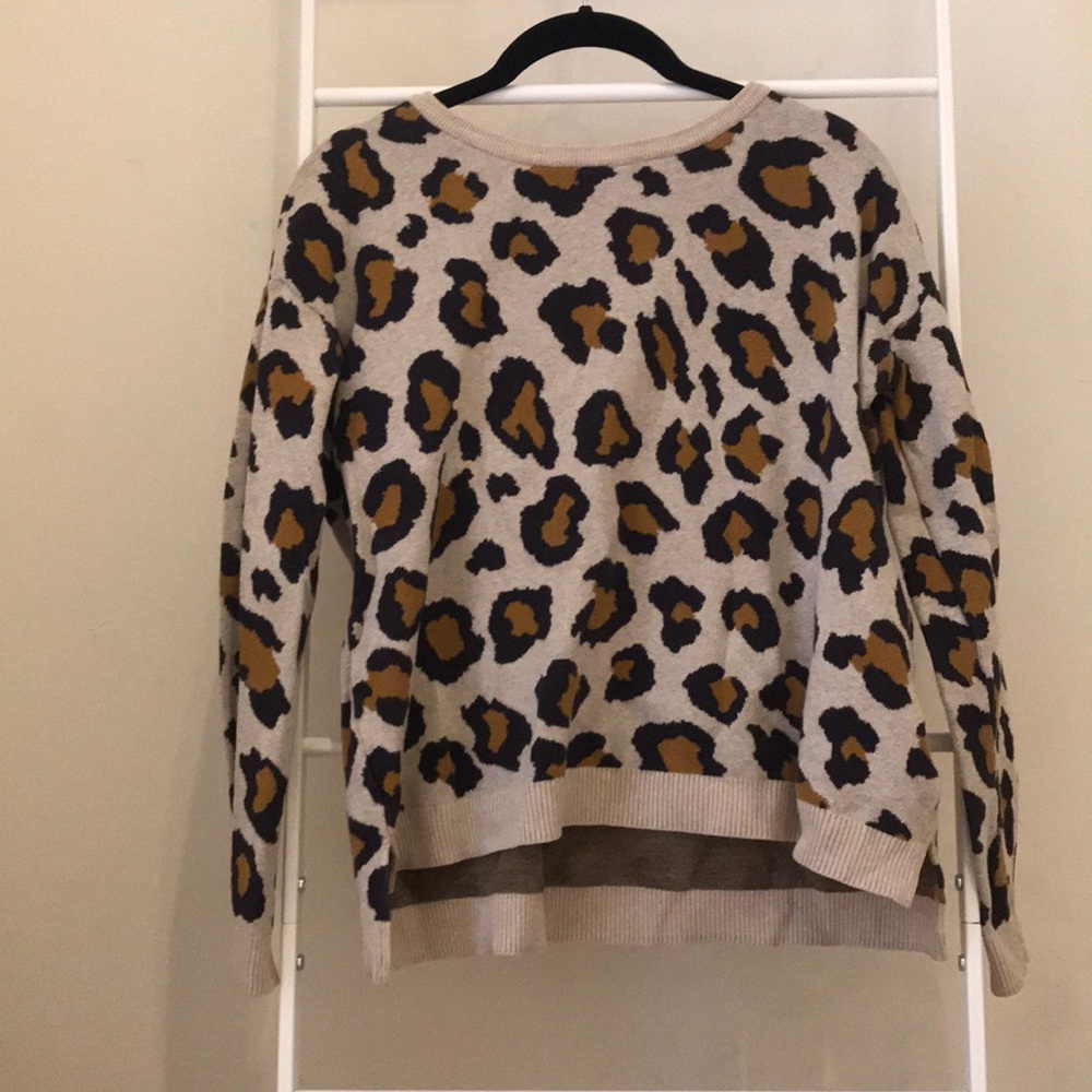 H&M leopard print sweater